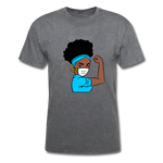 NURSE AFRO WOMAN - mineral charcoal gray