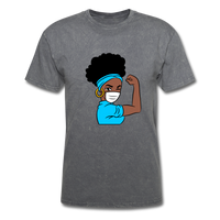 NURSE AFRO WOMAN - mineral charcoal gray