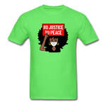 NO JUSTICE NO PEACE AFRO WOMAN - kiwi