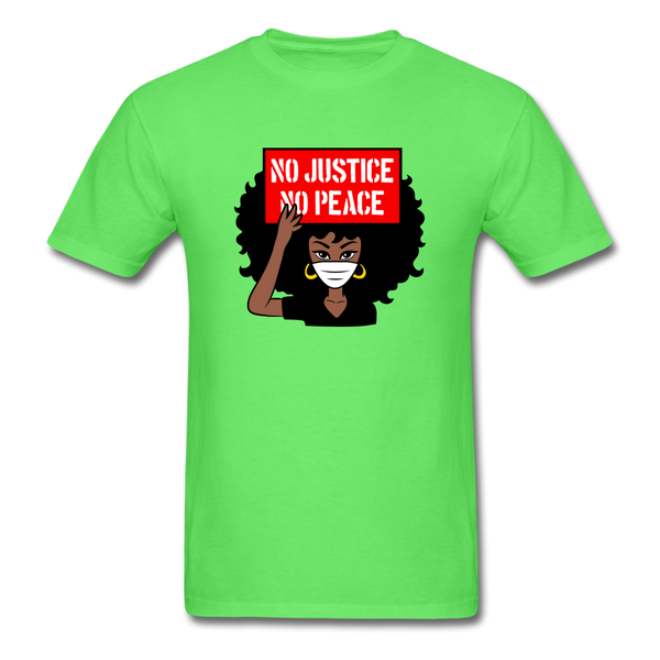 NO JUSTICE NO PEACE AFRO WOMAN - kiwi