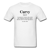 Curvy Definition - white