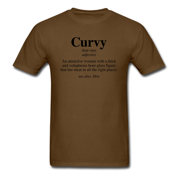 Curvy Definition - brown