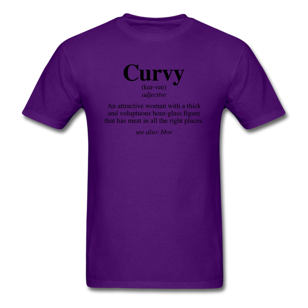 Curvy Definition - purple