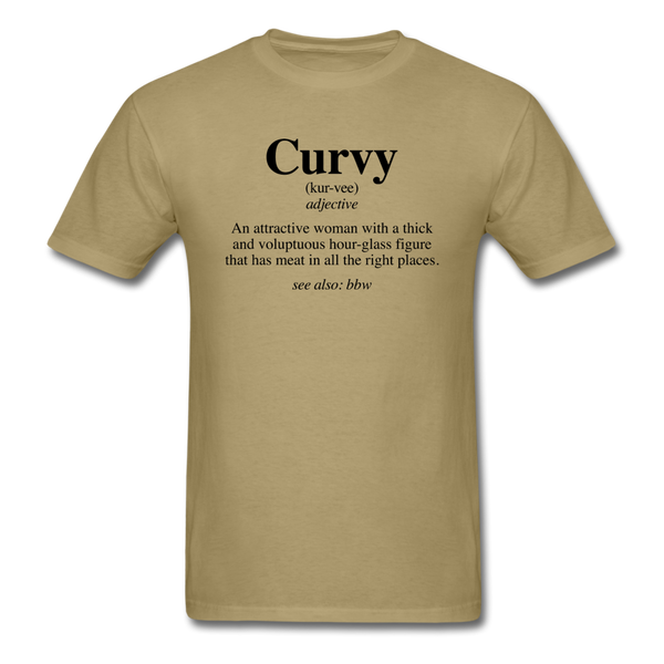 Curvy Definition - khaki