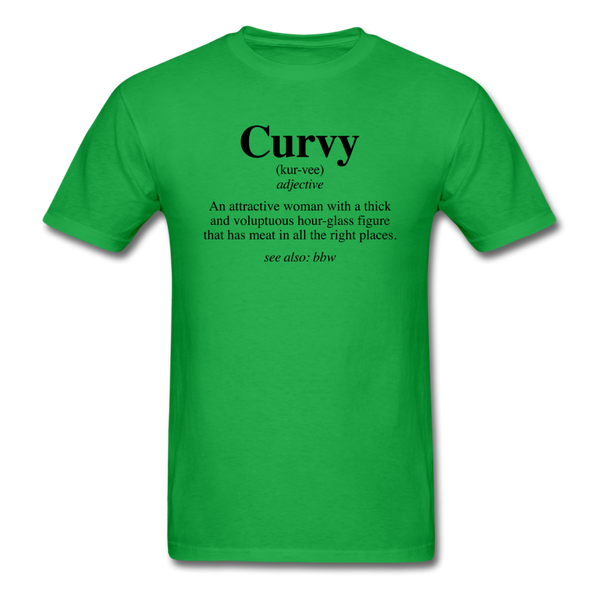 Curvy Definition - bright green