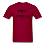 Curvy Definition - dark red