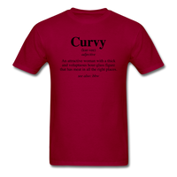 Curvy Definition - dark red