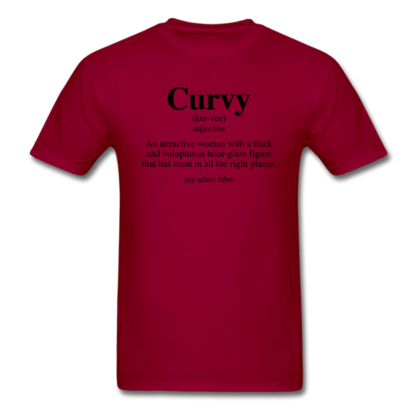 Curvy Definition - dark red