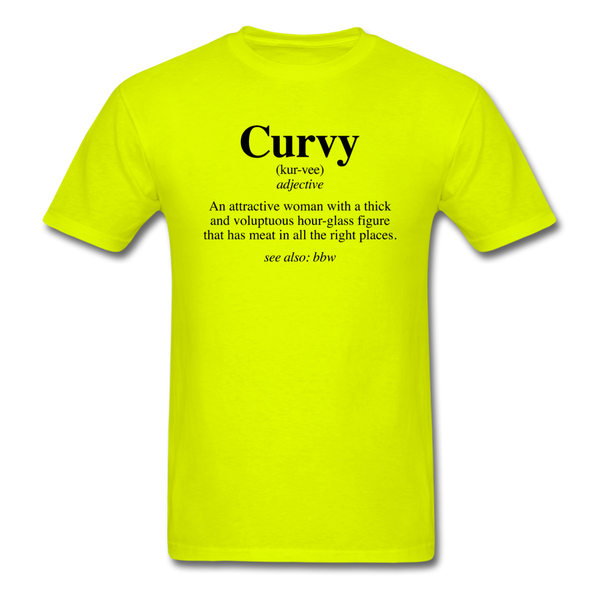 Curvy Definition - safety green