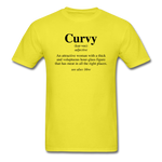 Curvy Definition - yellow