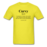 Curvy Definition - yellow