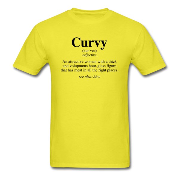 Curvy Definition - yellow