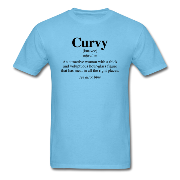 Curvy Definition - aquatic blue