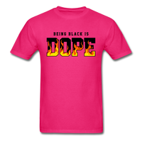 Being Black Is Dope Flame - fuchsia