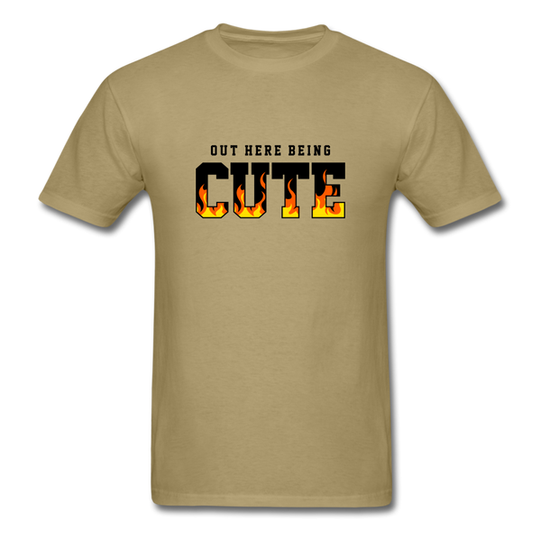 OUT HERE BEING CUTE FLAMES - khaki