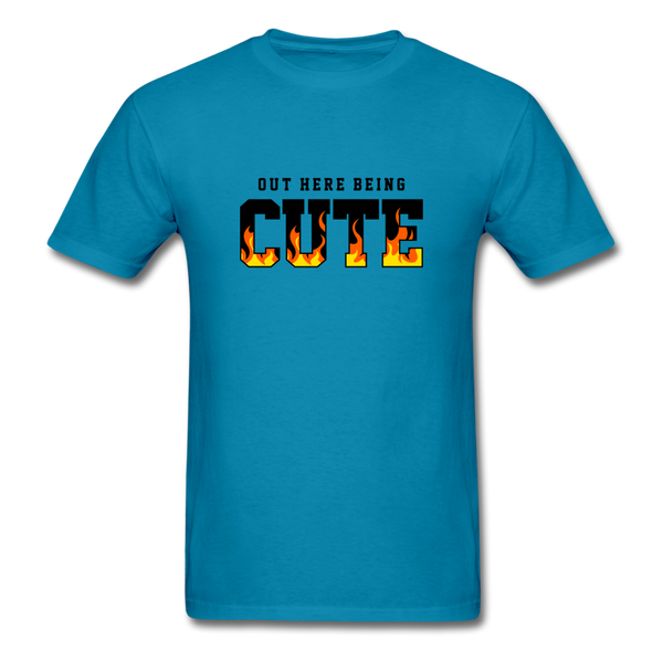 OUT HERE BEING CUTE FLAMES - turquoise