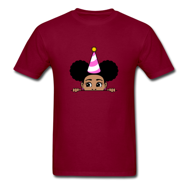 BIRTHDAY GIRL - burgundy