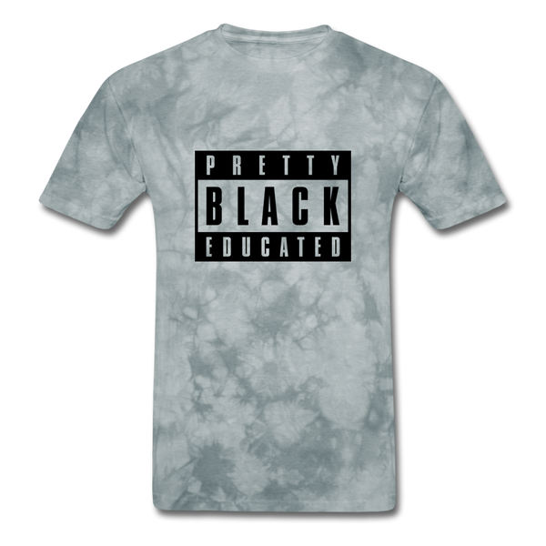 PRETTY BLACK EDUCATED - grey tie dye