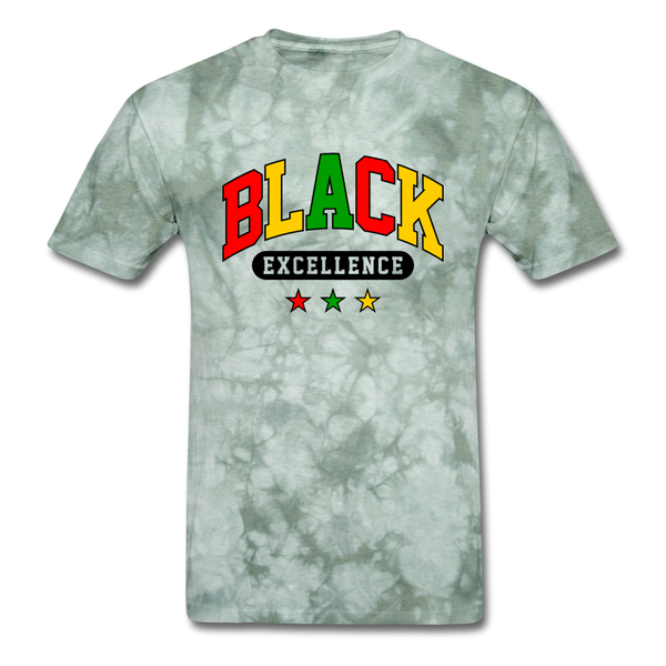 Black Excellence - military green tie dye