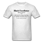 Black  Excellence Definition - light heather gray