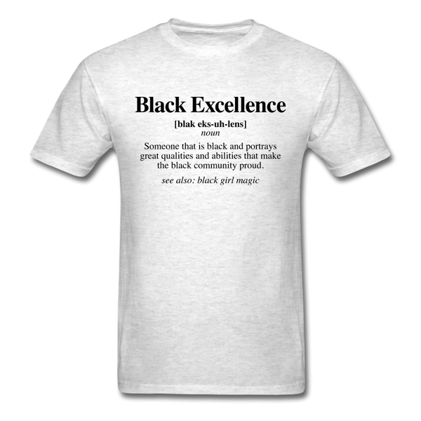 Black  Excellence Definition - light heather gray