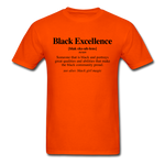 Black  Excellence Definition - orange
