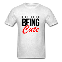 OUTHEREBEINGCUTE - light heather gray