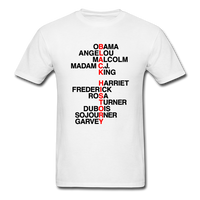 Black History Names - white