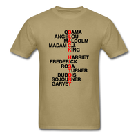 Black History Names - khaki