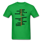 Black History Names - bright green