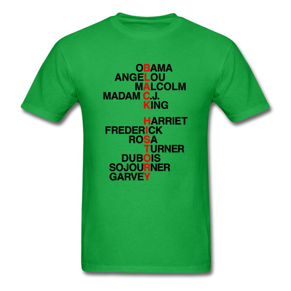 Black History Names - bright green