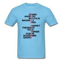 Black History Names - aquatic blue