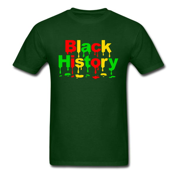 Black History Drip - forest green