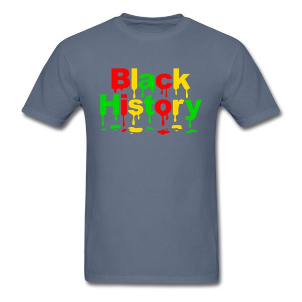 Black History Drip - denim