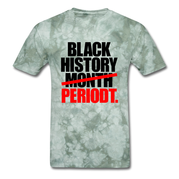 Black History Month Periodt - military green tie dye
