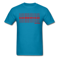 Black Mixed With Black - turquoise