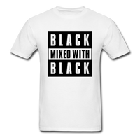 Black Mixed With Black - white