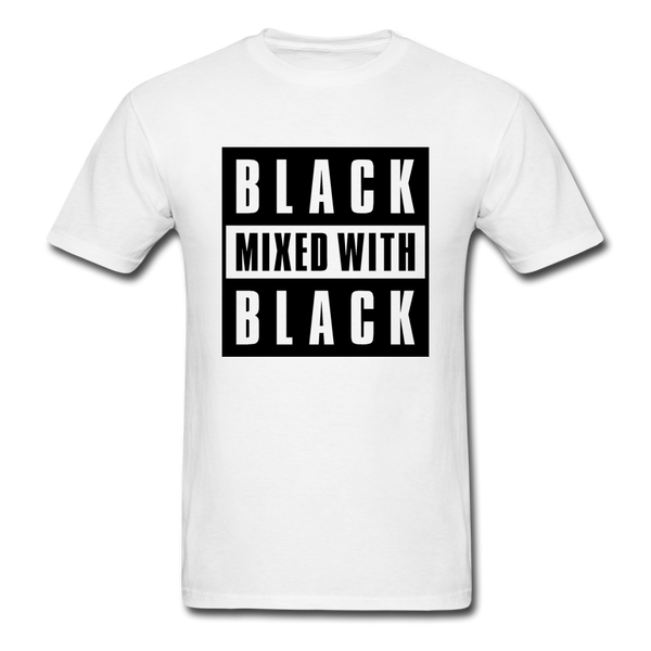Black Mixed With Black - white