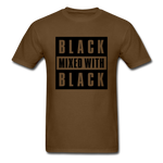 Black Mixed With Black - brown