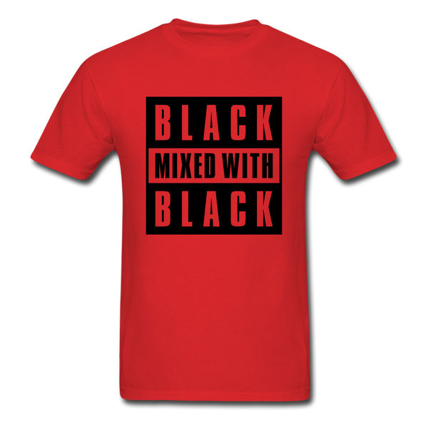 Black Mixed With Black - red