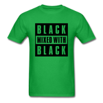 Black Mixed With Black - bright green