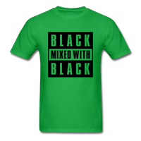 Black Mixed With Black - bright green