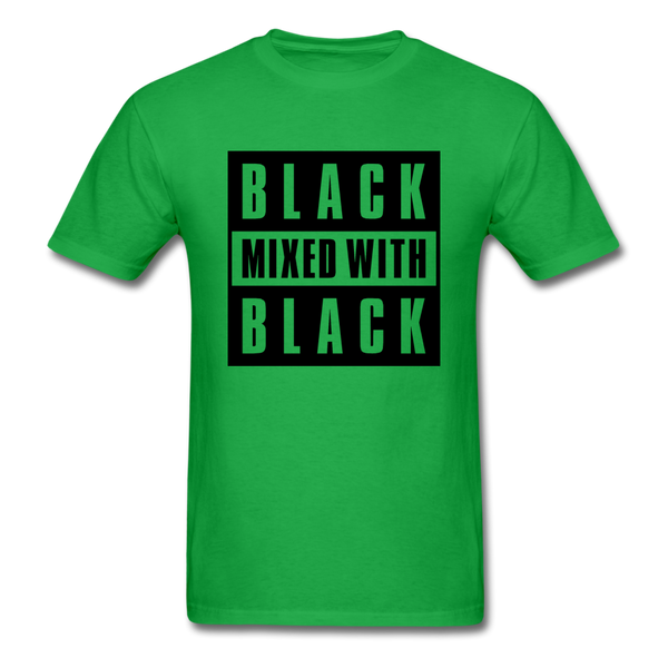 Black Mixed With Black - bright green