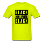 Black Mixed With Black - safety green
