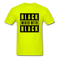 Black Mixed With Black - safety green