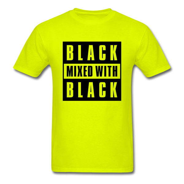 Black Mixed With Black - safety green