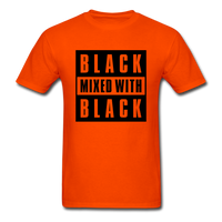 Black Mixed With Black - orange