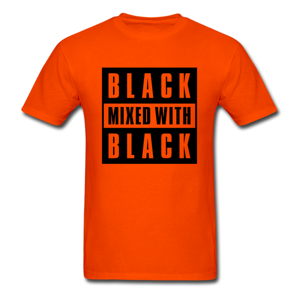 Black Mixed With Black - orange