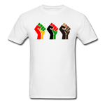Black Power Fist - white