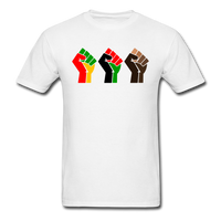 Black Power Fist - white